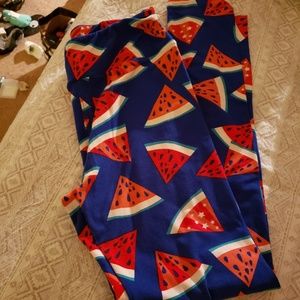 LuLaRoe Watermelon Leggings